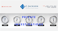 Desktop Screenshot of cjacksoninvestigations.com